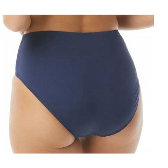 Coco Reef NAVY Blue Captain Contours High Waist Bikini Swim Bottoms Large NWT - Picture 2 of 2